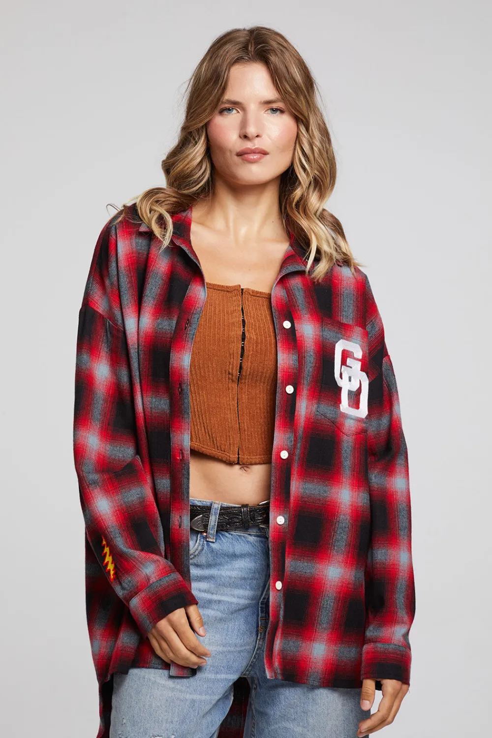 Outlet Grateful Dead Dancing Bear Button Down Flannel Women Loungewear|Music