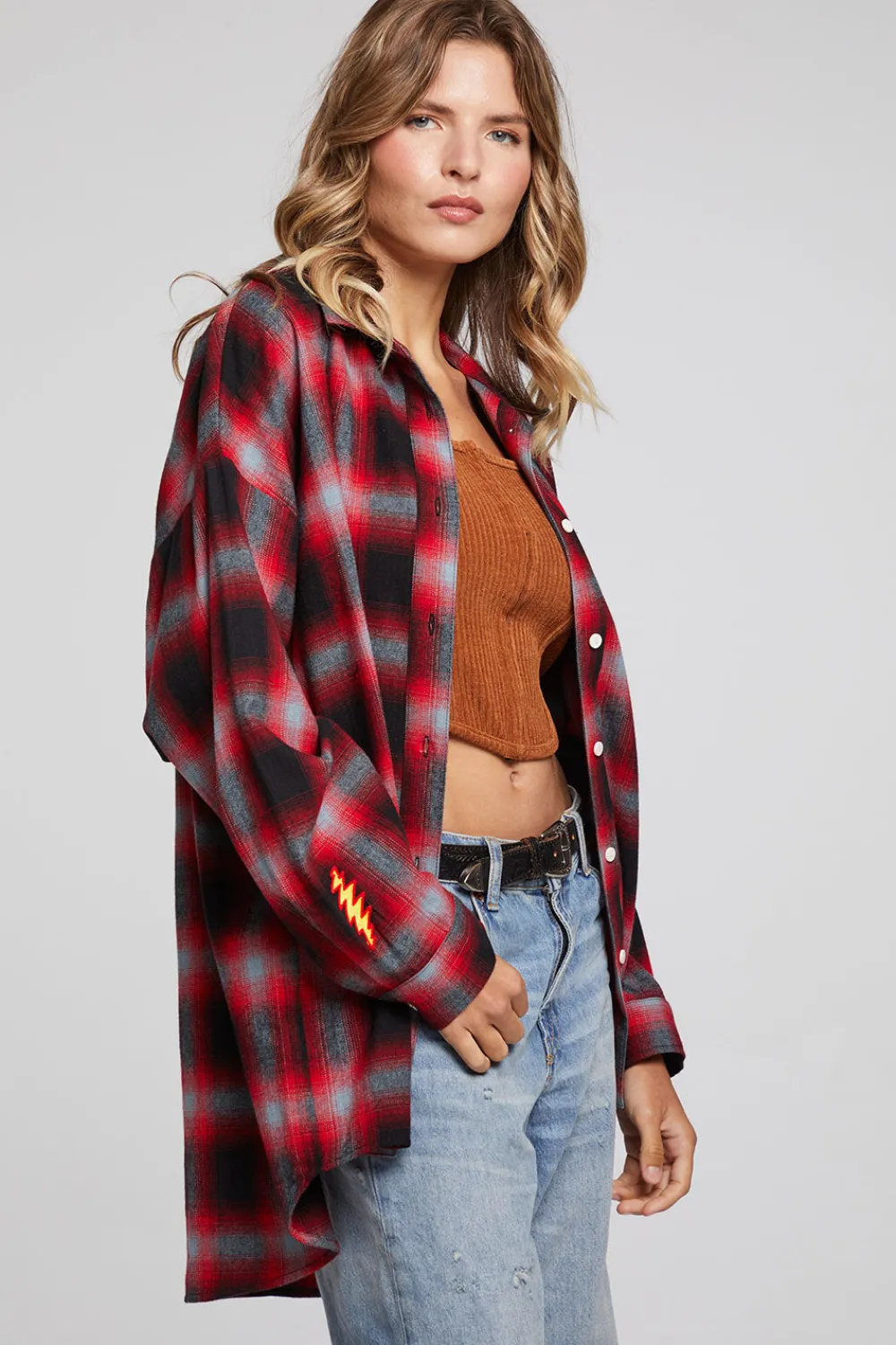 Outlet Grateful Dead Dancing Bear Button Down Flannel Women Loungewear|Music