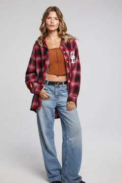 Outlet Grateful Dead Dancing Bear Button Down Flannel Women Loungewear|Music