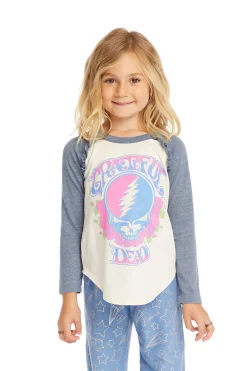 Best Sale Grateful Dead Skull & Roses Baseball Tee Women/Kids Girls|Music