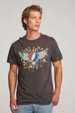 New Grateful Dead Skull & Wings Mens Tee Women Tops|Music