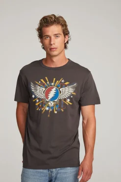New Grateful Dead Skull & Wings Mens Tee Women Tops|Music