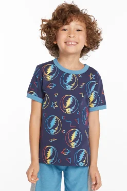 Discount Grateful Dead Steal Your Face Rainbow Boys Tee Women/Kids/BOY Boys|Music