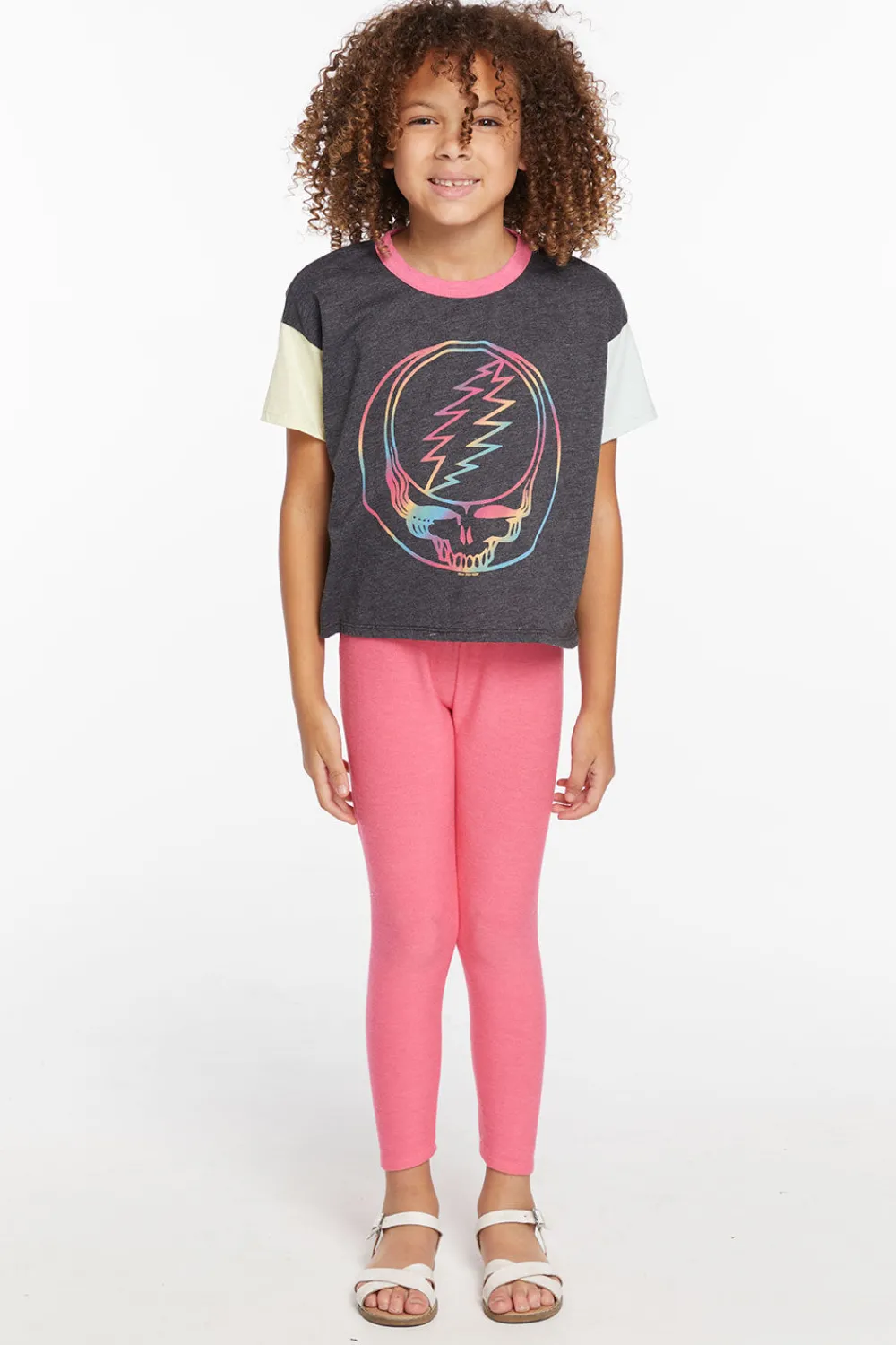 Online Grateful Dead Steal Your Face Rainbow Girls Tee Women/Kids Girls|Music
