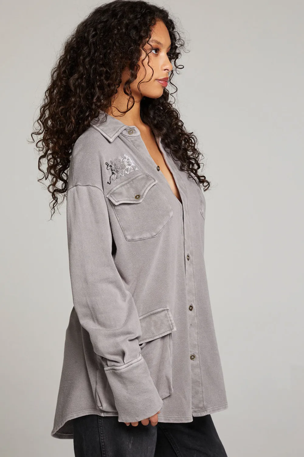 New Grateful Dead Tour Shirt Long Sleeve Button Down Women Loungewear|Music
