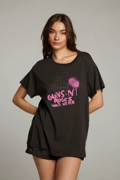 Discount Gun N' Roses Studded Skull Tee Women Loungewear|Graphics
