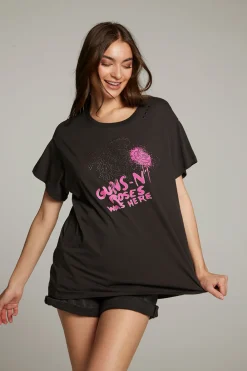 Discount Gun N' Roses Studded Skull Tee Women Loungewear|Graphics