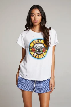 Best Guns N' Roses Classic Logo Tee Women Loungewear|Music