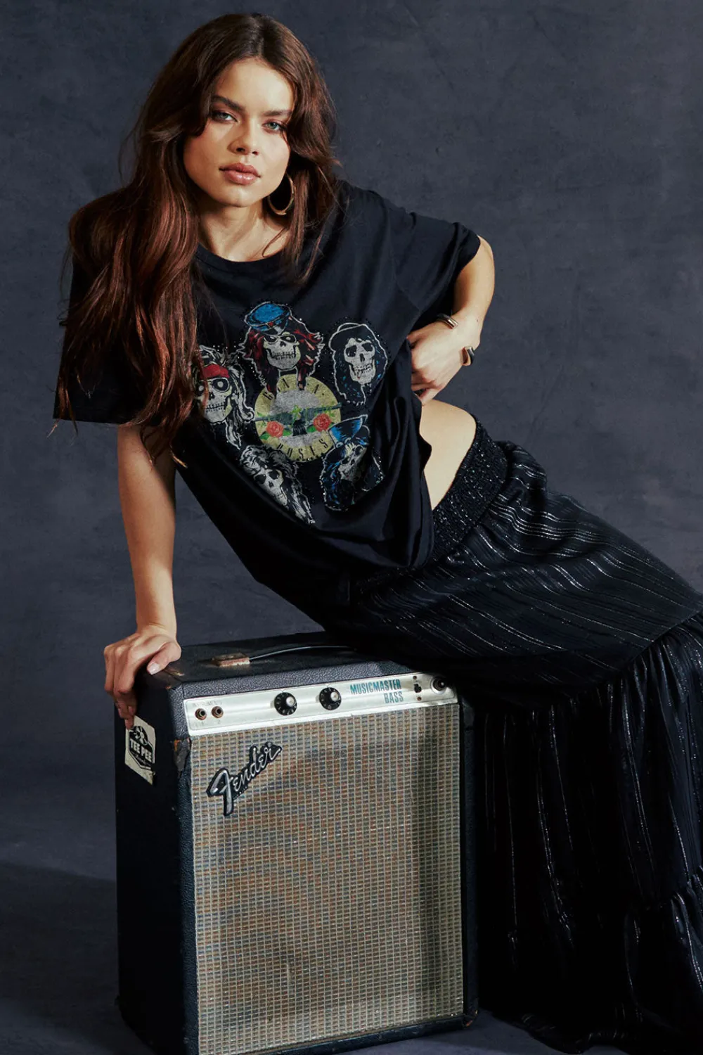 Online Guns N' Roses Los Angeles Coliseum One Size Tee Women Loungewear|Music
