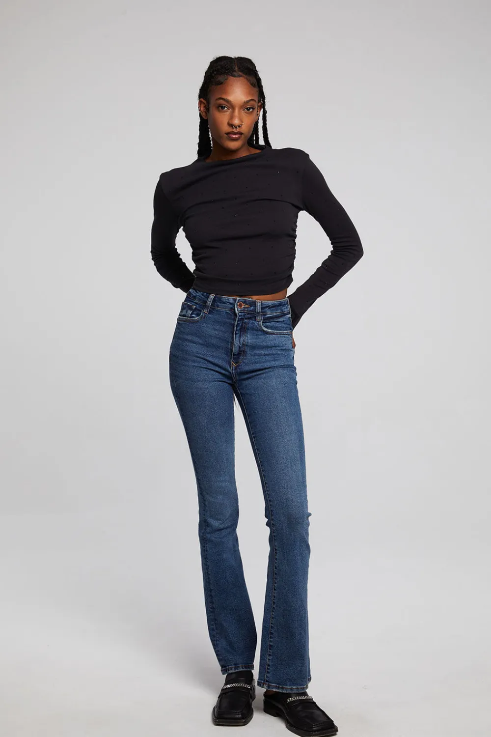 Best Hailey Licorice Long Sleeve Women Loungewear|Tops