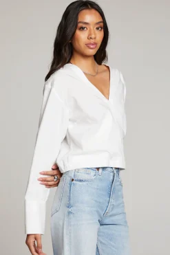 Shop Haleyy White Blouse Women Loungewear|Tops