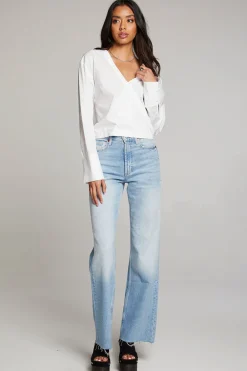 Shop Haleyy White Blouse Women Loungewear|Tops