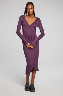 Flash Sale Harmony Plum Perfect Midi Dress Women Loungewear|Dresses