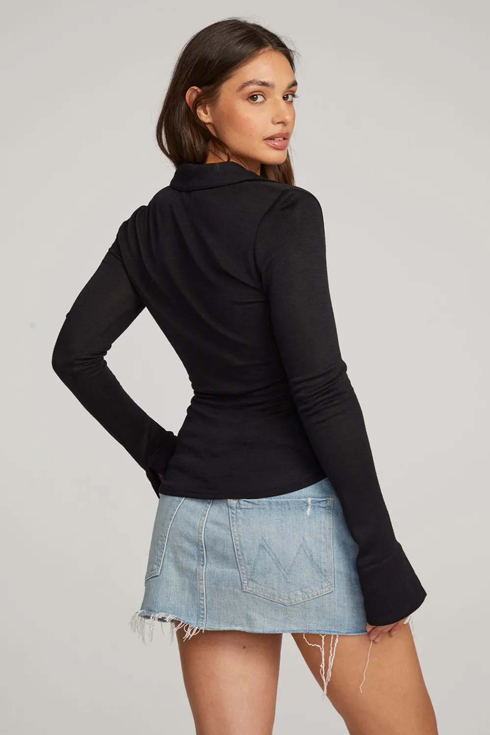 Best Harper Licorice Long Sleeve Women Loungewear|Tops