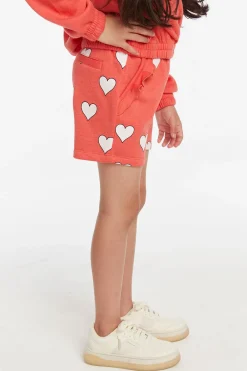 Online Hearts Girls Shorts Kids Girls