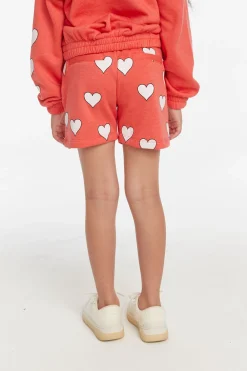 Online Hearts Girls Shorts Kids Girls