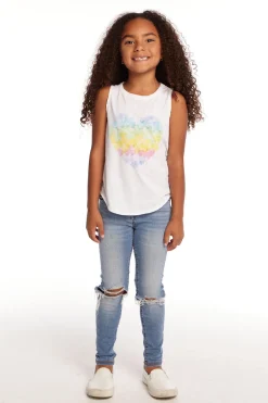 Cheap Hearts Shirt Girls Vintage Jersey Shirttail Muscle Kids Girls
