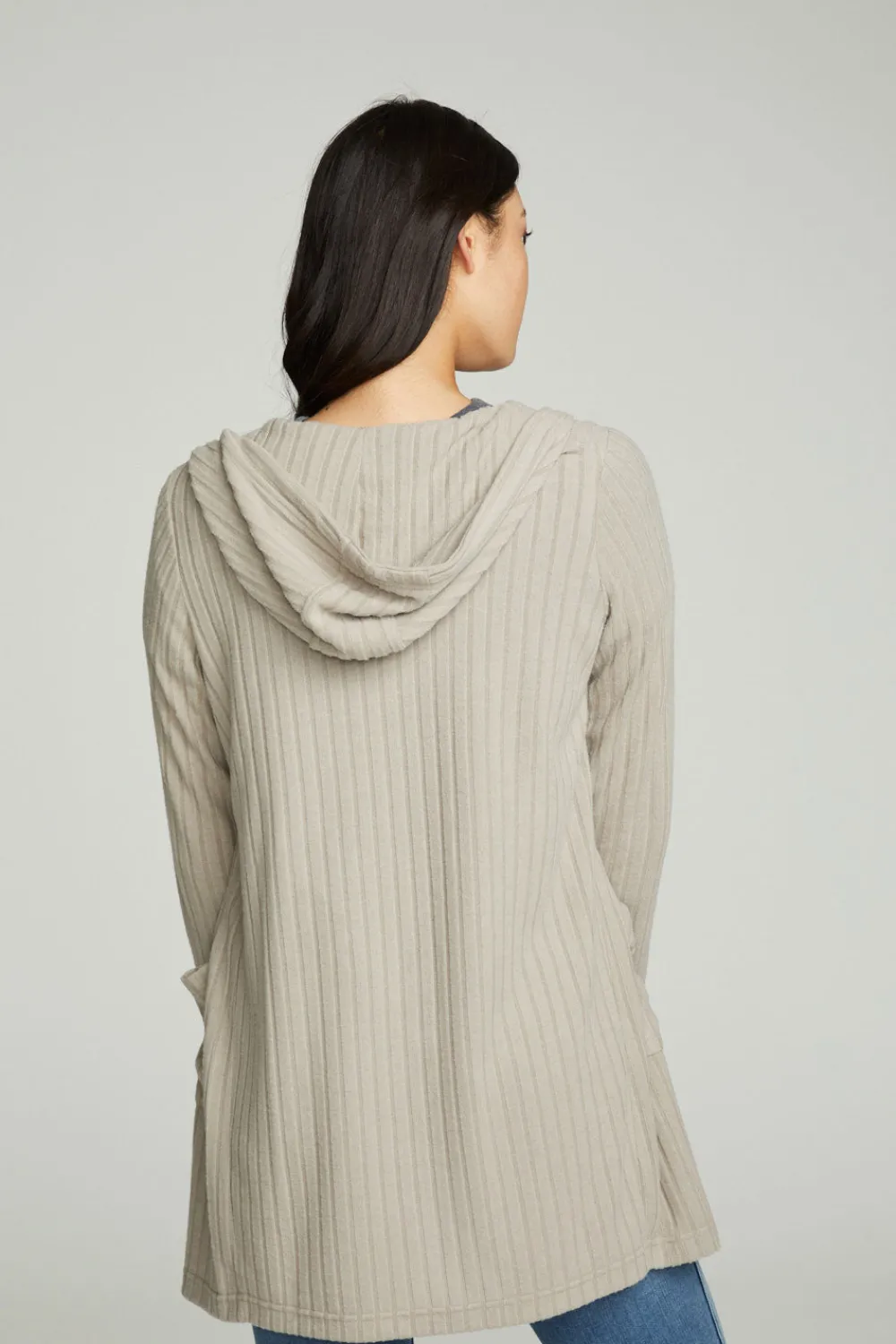 Online Hooded Open Duster Cardigan With Pockets Women Outerwear|Tops