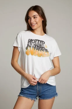 Fashion Hotter Than Summer Tee Women Loungewear|Graphics