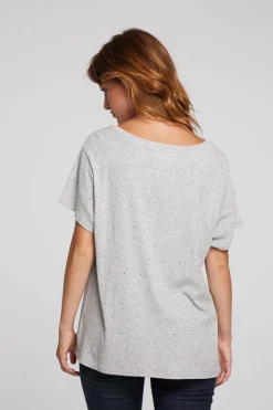 Discount Hyacinth Heather Grey Tee Women Loungewear|Tops
