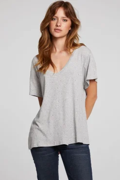 Discount Hyacinth Heather Grey Tee Women Loungewear|Tops