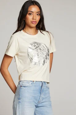 Clearance Ice Cold Beer Embroidery Tee Women Loungewear|Graphics