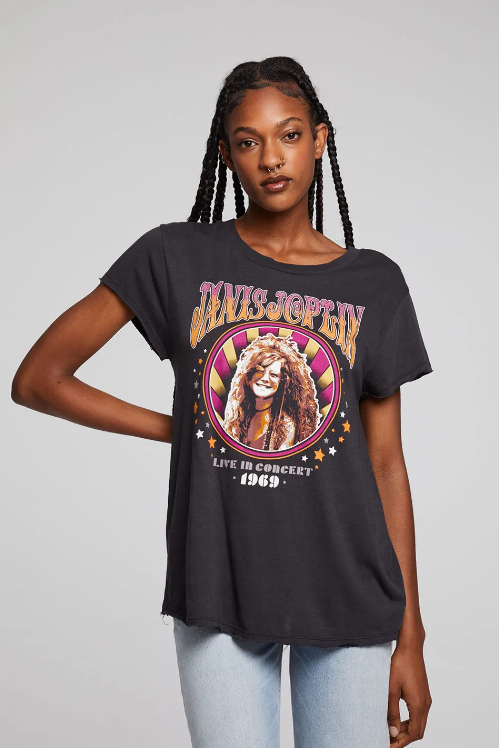Cheap Janis Joplin Live 1969 Sonoma Tee Women Loungewear|Music