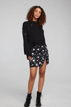 Fashion Jax Shadow Black Pullover Women Loungewear