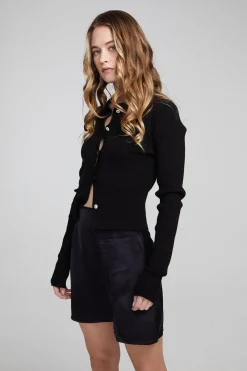 Sale Jayla Shadow Black Cardigan Women Loungewear