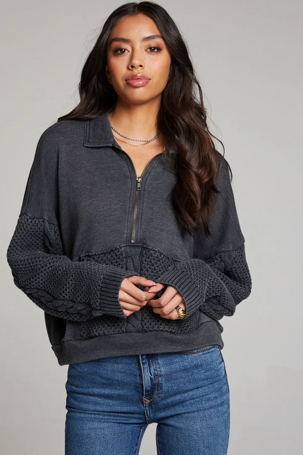 Shop Joe Licorice Half Zip Women Outerwear|Loungewear