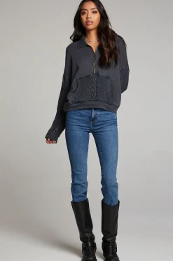 Shop Joe Licorice Half Zip Women Outerwear|Loungewear