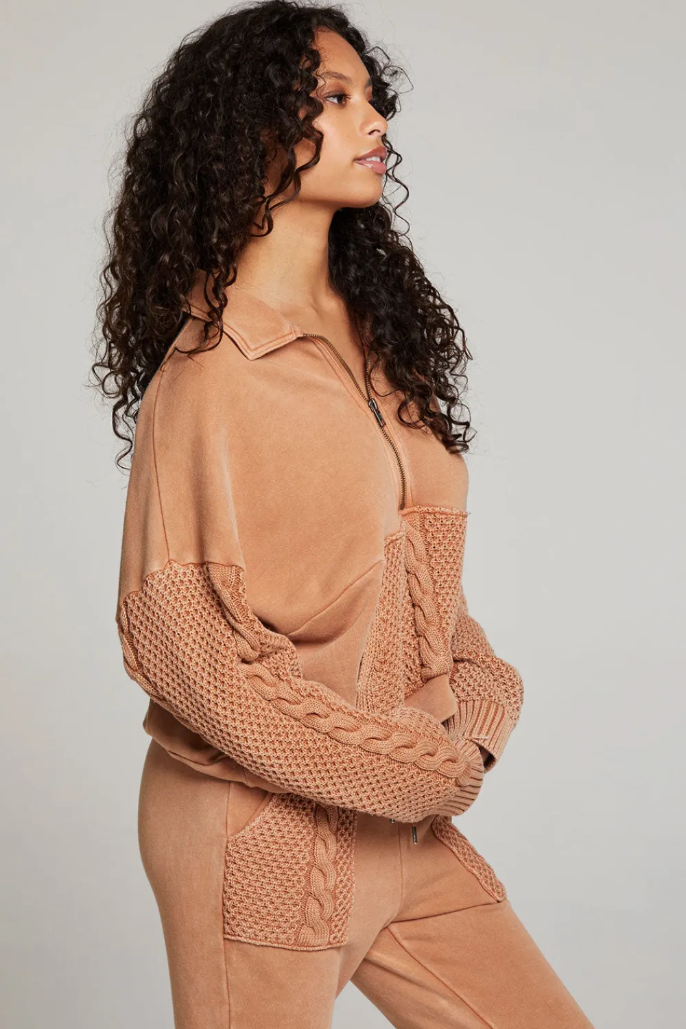 Clearance Joe Toffee Half Zip Women Outerwear|Loungewear