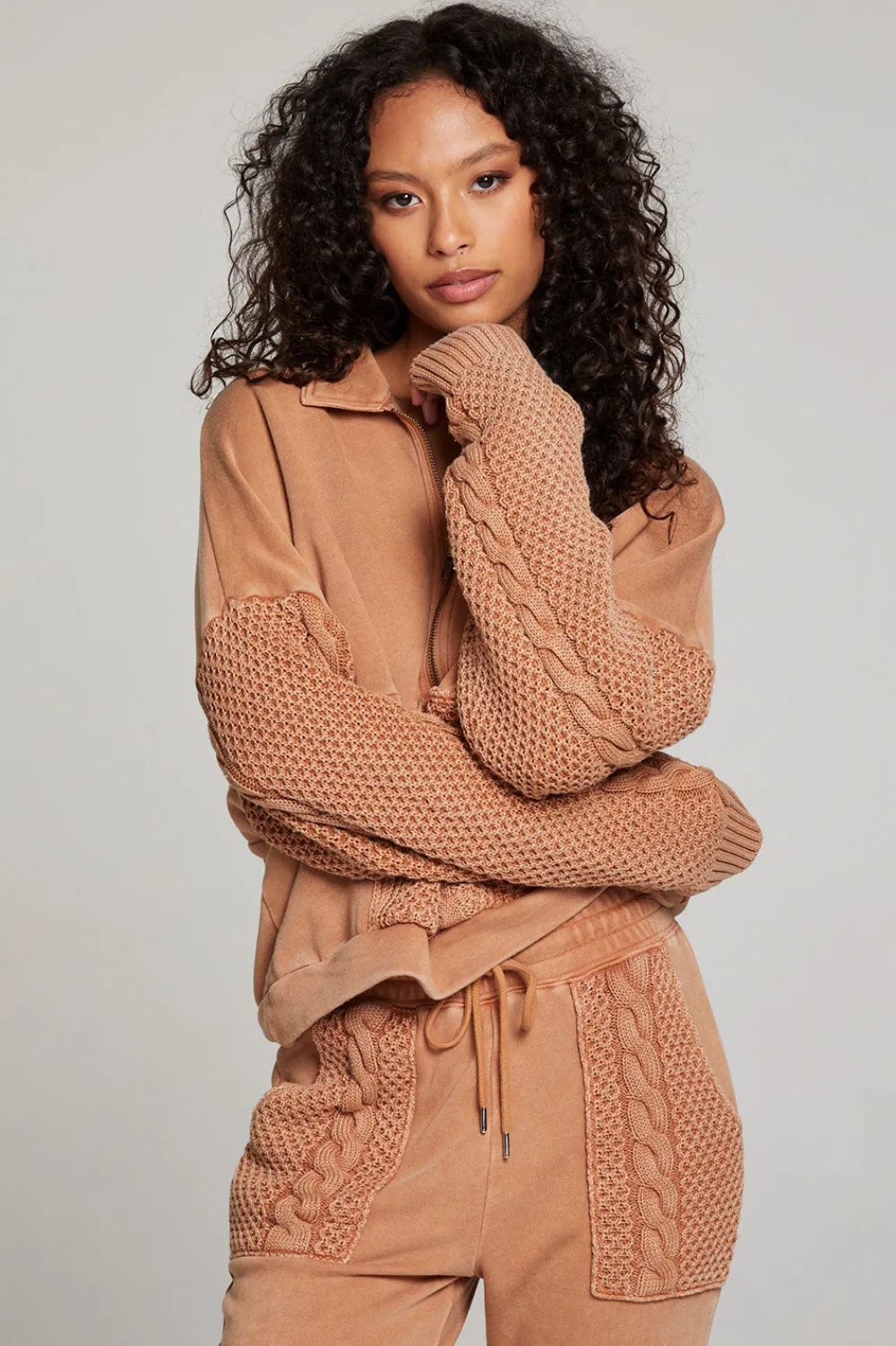 Clearance Joe Toffee Half Zip Women Outerwear|Loungewear