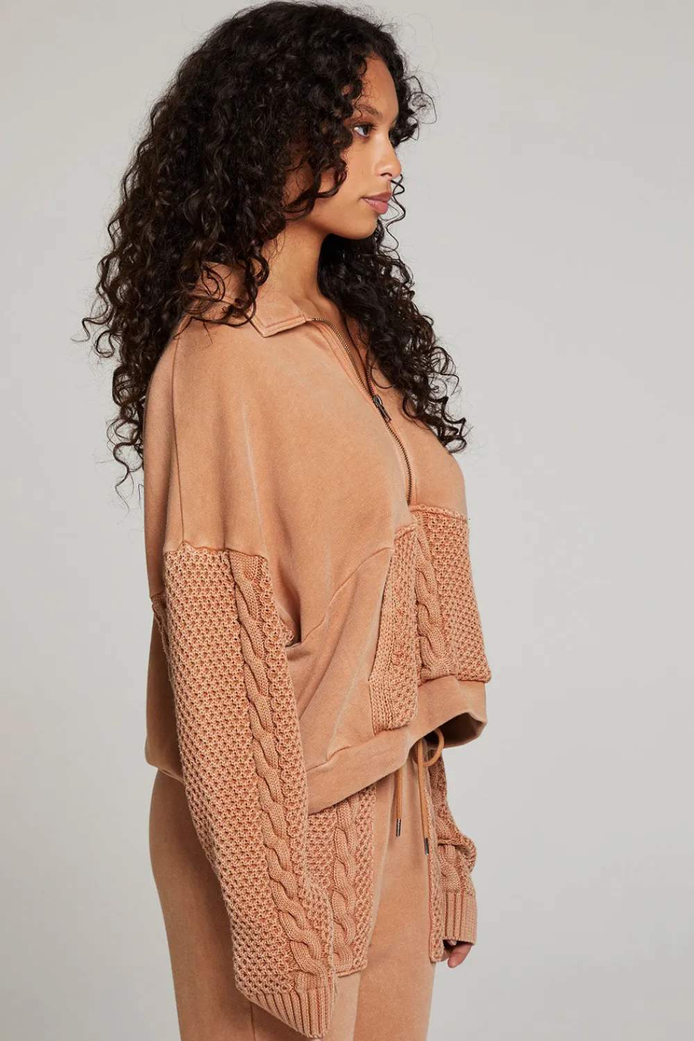 Clearance Joe Toffee Half Zip Women Outerwear|Loungewear