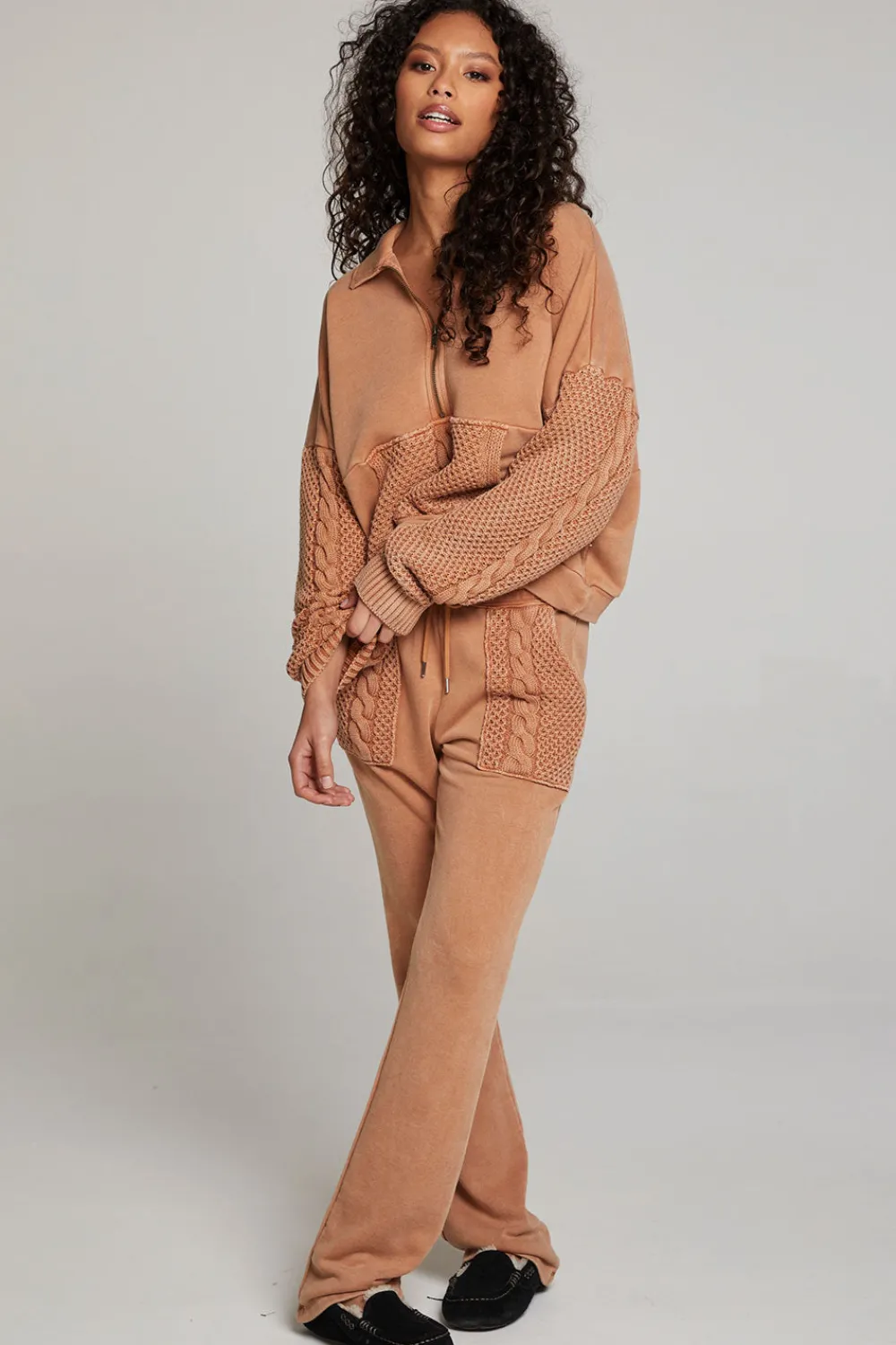 Clearance Joe Toffee Half Zip Women Outerwear|Loungewear