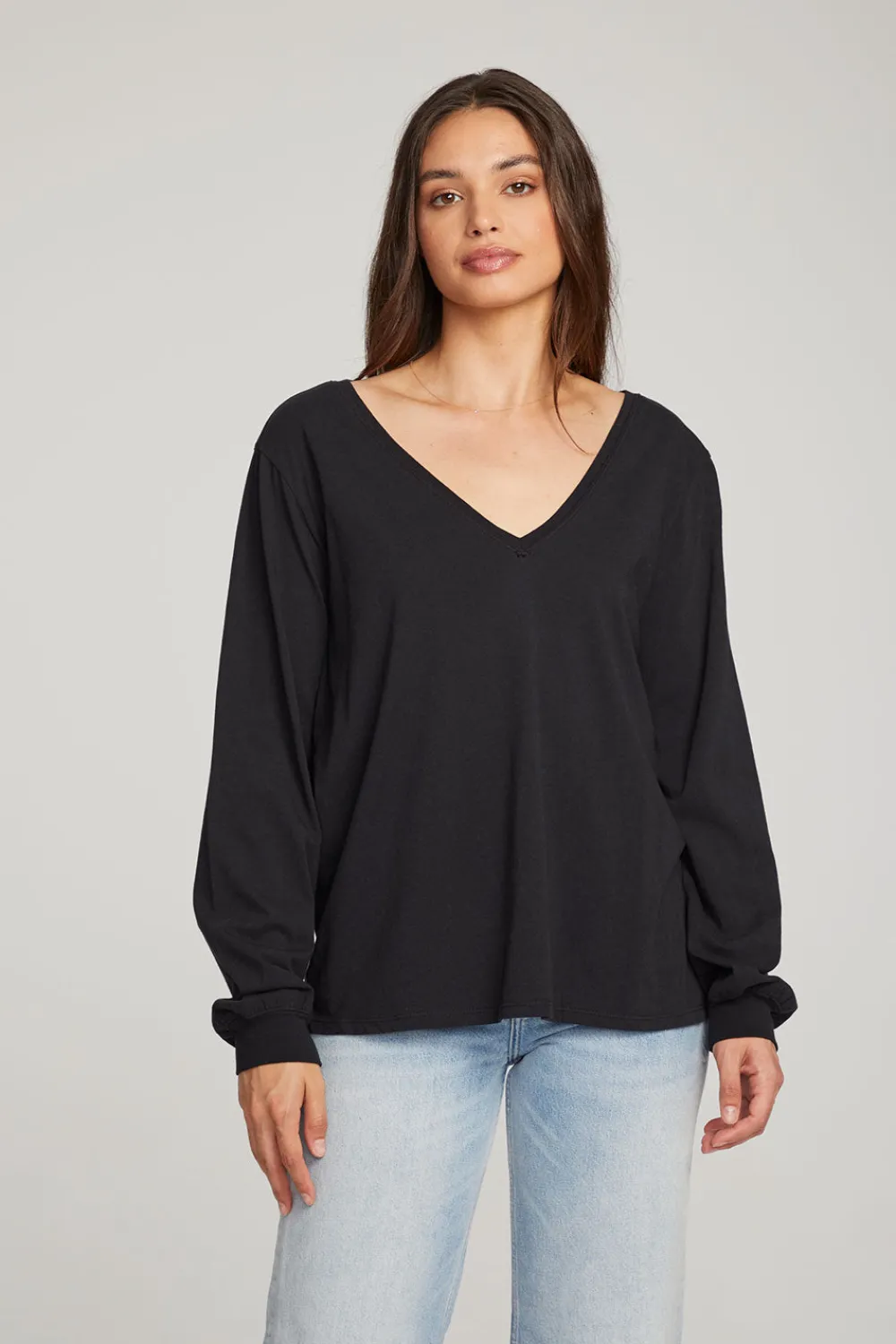 Best Sale Kara Black Long Sleeve Women Loungewear|Essentials