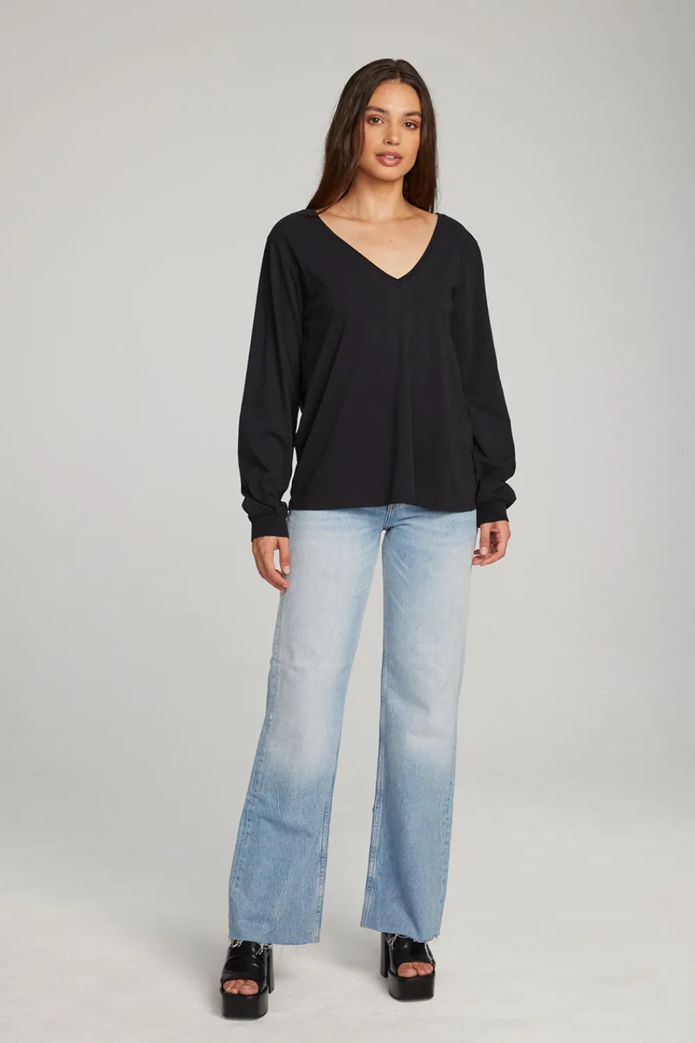 Best Sale Kara Black Long Sleeve Women Loungewear|Essentials