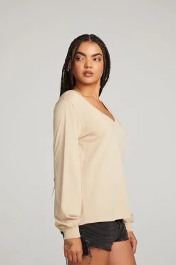 Fashion Kara Cappuccino Long Sleeve Women Loungewear|Essentials