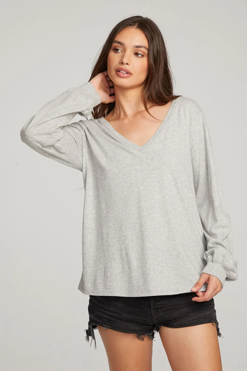 Discount Kara Heather Grey Long Sleeve Women Loungewear|Essentials