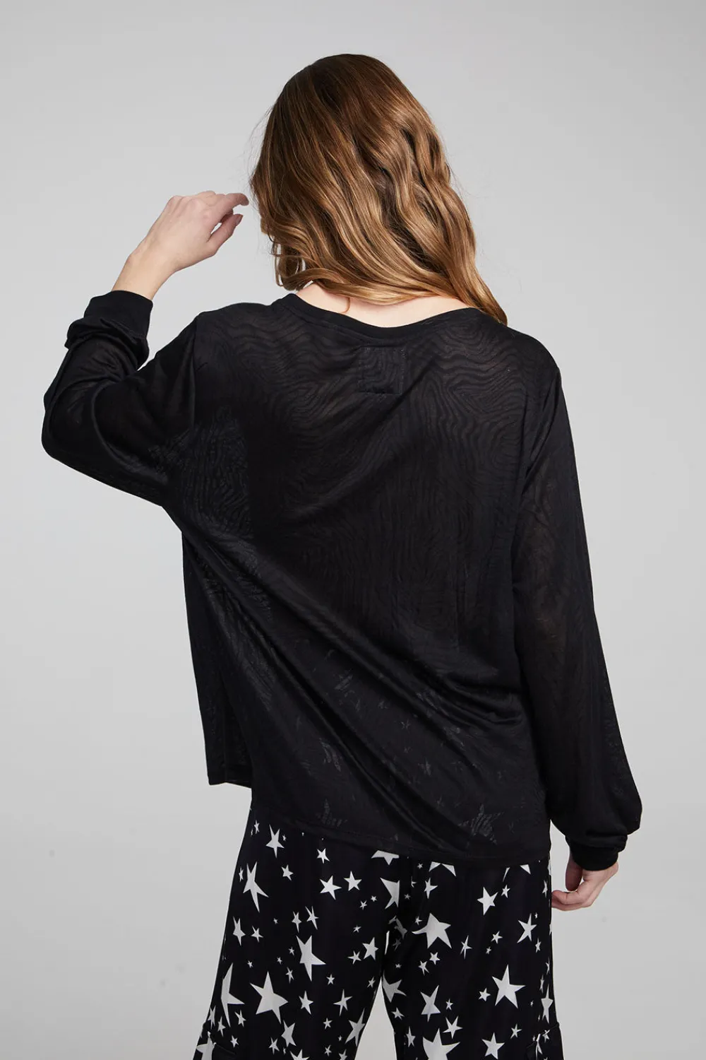 Cheap Kara Shadow Black Long Sleeve Women Outerwear|Loungewear