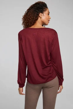 Clearance Kara Wine Red Long Sleeve Women Outerwear|Loungewear