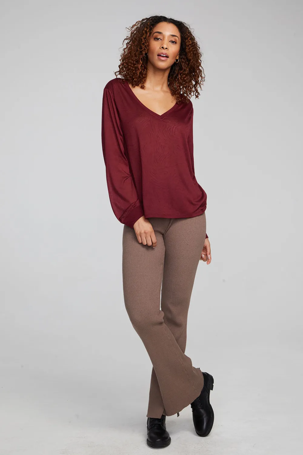Clearance Kara Wine Red Long Sleeve Women Outerwear|Loungewear