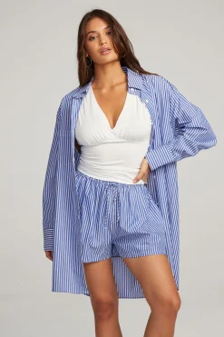 Flash Sale Kerstin Marmont Stripe Button Down Women Loungewear|Tops