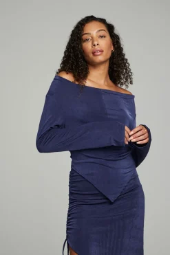 Best Sale Koston Long Sleeve - Dark Denim Women Outerwear|Loungewear