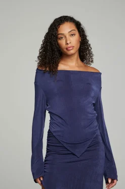 Best Sale Koston Long Sleeve - Dark Denim Women Outerwear|Loungewear