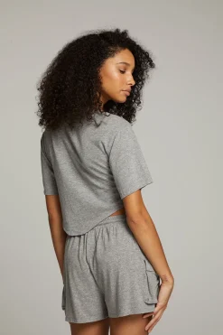 Flash Sale Kylie Streaky Grey Tee Women Loungewear|Tops