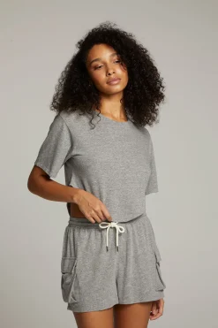 Flash Sale Kylie Streaky Grey Tee Women Loungewear|Tops