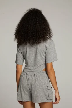 Flash Sale Kylie Streaky Grey Tee Women Loungewear|Tops