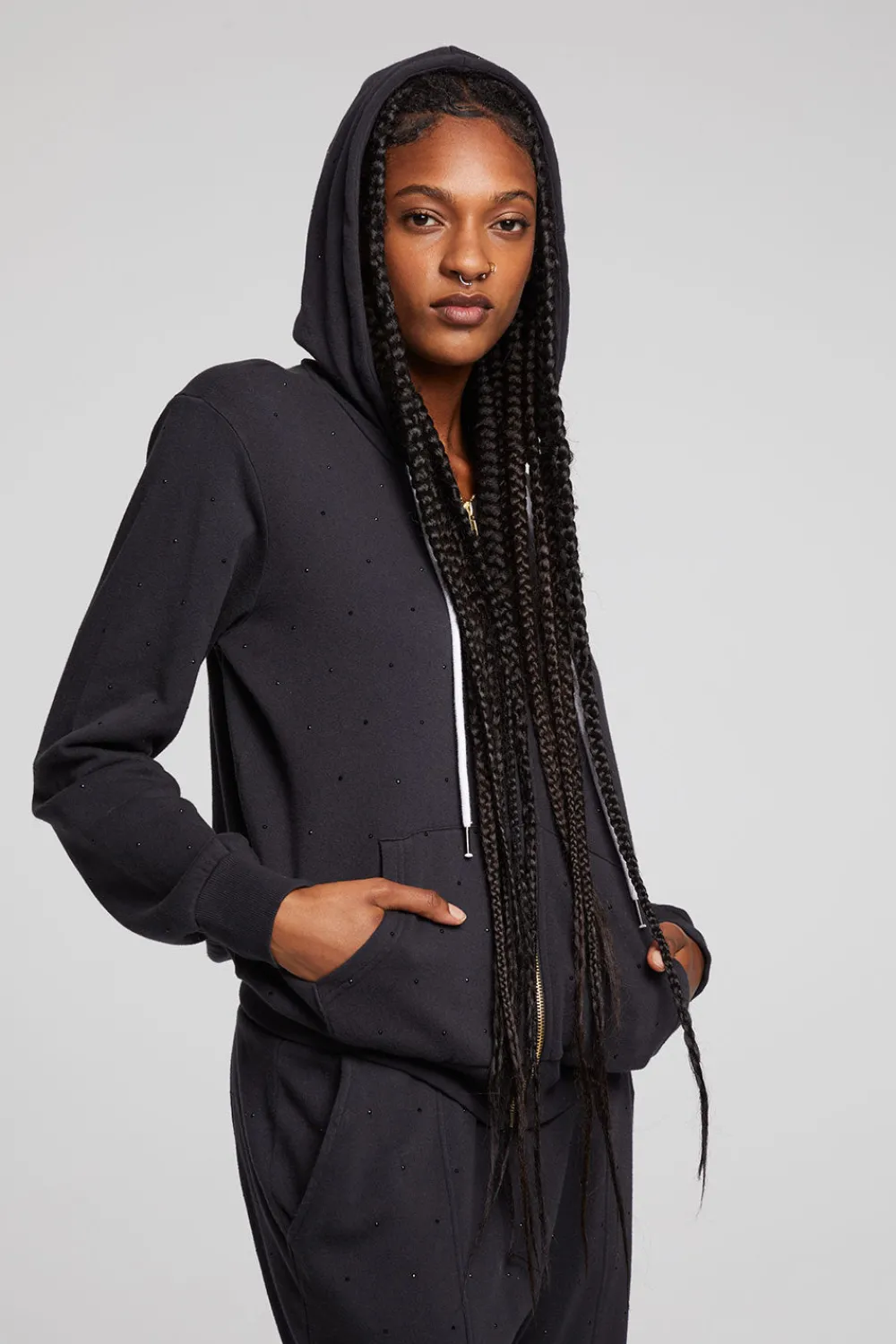 Best Sale Lex Licorice Zip Up Hoodie Women Outerwear|Loungewear