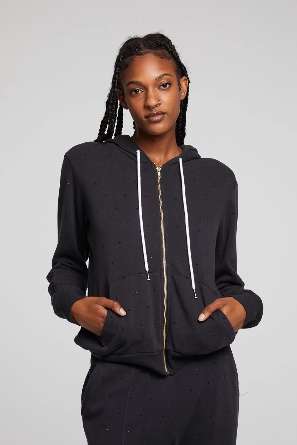 Best Sale Lex Licorice Zip Up Hoodie Women Outerwear|Loungewear